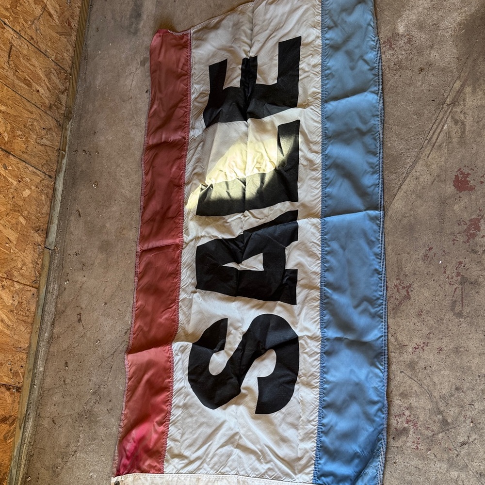 Vintage Colorful SALE Flag with Bold Letters